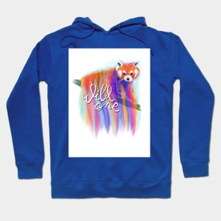 Red panda print Hoodie